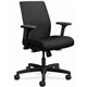 HON Ignition Task Chair - Black Fabric Seat - Black Mesh Back - Black Frame - Low Back - 5-star Base - Armrest - 1 Each