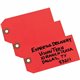 Avery Shipping Tags - Unstrung - 4.75" Length x 2.37" Width - Rectangular - 1000 / Box - Card Stock - Red