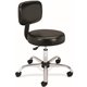 HON Sitting Stool - Black Vinyl Seat - Black Fabric Back - Black Frame - Black