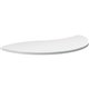 HON Build Series Wisp Shape Tabletop - For - Table TopHalf Round Top - 25" to 34" Adjustment x 54" Width x 30" Depth - White