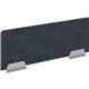 HON HUVDSAO2060 Privacy Screen - 58" Width x 20" Height - Silver Frame - Polyethylene Terephthalate (PET) - Dark Gray