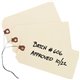 Avery Shipping Tags - 26 - 6.25" Length x 3.13" Width - Rectangular - Wire Fastener - 1000 / Box - Card Stock, Pulp - Manila