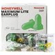 Howard Leight Low Pressure Foam Ear Plugs - Foam - Green, Yellow - 100 / Box