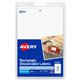 Avery Dissolvable Rectangle Labels - Rectangle - Laser, Inkjet - White - Paper - 10 / Sheet - 3 Total Sheets - 30 Total Label(s)