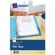 Avery Filler paper for 3-Ring/7-Ring Mini Binders - College Ruled - 7 Hole(s) - 5 1/2" x 8 1/2" - White Paper - Mediumweight - 1