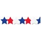 Hygloss Patriotic Stars Border Strips - 12 x Patriotic Stars Shape - Damage Resistant, Durable, Long Lasting - 36" Height x 3" W