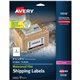 Avery Waterproof Shipping Labels with Ultrahold Permanent Adhesive, 5-1/2" x 8-1/2" , 20 Labels for Laser Printers (15516) - Ave