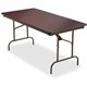 Iceberg Premium Wood Laminate Folding Table - For - Table TopMelamine Rectangle Top - Traditional Style - 300 lb Capacity - 60" 