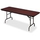 Iceberg Premium Wood Laminate Folding Table - For - Table TopMelamine Rectangle Top - Traditional Style - 300 lb Capacity - 72" 