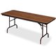 Iceberg Premium Wood Laminate Folding Table - For - Table TopMelamine, Oak Top x 96" Table Top Width x 30" Table Top Depth - Bro