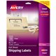 Avery Shipping Labels, Permanent Adhesive, Matte Frosted Clear, 8-1/2" x 11" , 10 Labels (15665) - Permanent Adhesive - Laser - 