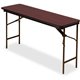 Iceberg Premium Wood Laminate Folding Table - For - Table TopMelamine Rectangle Top - Traditional Style - 500 lb Capacity - 60" 