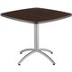 Iceberg CafeWorks 36" Square Cafe Table - For - Table TopMelamine Square Top - Powder Coated Base - Contemporary Style x 1.13" T