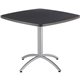 Iceberg CafeWorks 36" Square Cafe Table - For - Table TopMelamine Square Top - Powder Coated Base x 1.13" Table Top Thickness - 