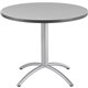 Iceberg CafeWorks 36" Round Cafe Table - For - Table TopMelamine Round Top - Powder Coated Base - Contemporary Style x 1.13" Tab