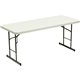 Iceberg IndestrucTable TOO 1200 Series Adjustable Folding Table - For - Table TopRectangle Top - 4 Legs - 600 lb Capacity - Adju