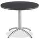 Iceberg CafeWorks 36" Round Cafe Table - For - Table TopMelamine Round Top - Powder Coated Base x 1.13" Table Top Thickness x 36