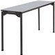 Iceberg Maxx Legroom Wood Folding Table - For - Table TopMelamine Rectangle Top - Four Leg Base - 4 Legs x 18" Table Top Width x