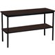 Iceberg Utility Table - For - Table TopWalnut Laminate Rectangle Top - Powder Coated Black Base - 500 lb Capacity - 48" Table To