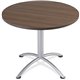 Iceberg iLand Round Hospitality Table - For - Table TopRound Top - Powder Coated Silver Base - Contemporary Style x 1.13" Table 