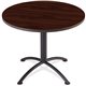 Iceberg iLand Round Hospitality Table - For - Table TopRound Top - Powder Coated Black Base - Contemporary Style x 1.13" Table T