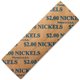 ICONEX Color-coded Flat Coin Wrappers - Total $2.00 in 5¢ Denomination - Color Coded, Sturdy - Kraft Paper - Blue - 1000 / Pack