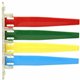 IMC-DIP Exam Room Status Signal Flags - 7.8" x 7.3" - Plastic - Red, Green, Yellow, Blue