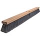 Impact Gray Bristles Broomhead Block - Plastic Bristle - 6 / Carton - Brown, Gray