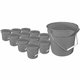 Impact 10-quart Deluxe Bucket - 2.50 gal - Rugged, Handle, Spill Resistant, Embossed, Acid Resistant, Alkali Resistant, Chemical