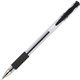 Integra Gel Ink Stick Pens - Black Gel-based Ink - Clear, Chrome Barrel - 1 Dozen