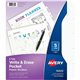 Avery Write & Erase Pocket Plastic Dividers - 5 x Divider(s) - 5 Write-on Tab(s) - 5 - 5 Tab(s)/Set - 9.3" Divider Width x 11.13