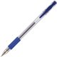 Integra Gel Ink Stick Pens - Blue Gel-based Ink - Clear Barrel - 1 Dozen