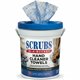 SCRUBS In-A-Bucket Hand Cleaner Towels - 12" x 10" - Blue - Absorbent, Pre-moistened - 72 Per Canister - 1 Each