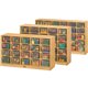 Jonti-Craft Rainbow Accents 25 Cubbie Mobile Storage - 35.5" Height x 48" Width x 15" Depth - Durable, Laminated - Baltic - Acry