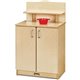 Rainbow Accents - Culinary Creations Play Kitchen Cupboard - 1 Each - Woodgrain, Chrome - Wood