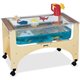 Jonti-Craft Rainbow Accents See-Thru Sensory Play Table - 24.50" Height x 37" Width x 23" Depth - Assembly Required - Baltic, Cl
