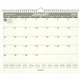 At-A-Glance Recycled Wall Calendar - Medium Size - Julian Dates - Monthly - 12 Month - January 2024 - December 2024 - 1 Month Si