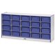 Jonti-Craft Rainbow Accents Mobile Tub Bin Storage - 20 Compartment(s) - 29.5" Height x 24.5" Width x 15" Depth - Durable, Lamin