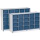 Jonti-Craft Rainbow Accents Cubbie Mobile Storage - 25 Compartment(s) - 35.5" Height x 60" Width x 15" Depth - Durable, Laminate