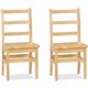 Jonti-Craft KYDZ Ladderback Chair - Maple - Solid Hardwood - 1 / Carton
