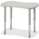 Jonti-Craft Berries Gray Collaborative Bowtie Table - For - Table TopGray Top - Four Leg Base - 4 Legs - Adjustable Height - 18"