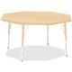 Jonti-Craft Berries Elementary Height Maple Top/Edge Octagon Table - For - Table TopLaminated Octagonal, Maple Top - Four Leg Ba