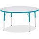Jonti-Craft Berries Adult Height Color Edge Round Table - For - Table TopLaminated Round, Teal Top - Four Leg Base - 4 Legs - Ad
