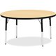 Jonti-Craft Berries Adult Height Color Top Round Table - For - Table TopLaminated Round, Maple Top - Four Leg Base - 4 Legs - Ad
