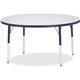 Jonti-Craft Berries Adult Height Color Edge Round Table - For - Table TopLaminated Round, Navy Top - Four Leg Base - 4 Legs - Ad