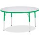 Jonti-Craft Berries Adult Height Color Edge Round Table - For - Table TopGreen Round, Laminated Top - Four Leg Base - 4 Legs - A