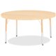Jonti-Craft Berries Elementary Height Maple Top/Edge Round Table - For - Table TopLaminated Round, Maple Top - Four Leg Base - 4