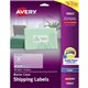 Avery Easy Peel Inkjet Printer Mailing Labels - Permanent Adhesive - Rectangle - Inkjet - Clear - Film - 10 / Sheet - 50 Total S