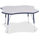 Jonti-Craft Berries Prism Four-Leaf Student Table - For - Table TopLaminated, Navy Top - Four Leg Base - 4 Legs - Adjustable Hei