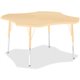 Jonti-Craft Berries Adult Maple Laminate Four-leaf Table - For - Table TopLaminated, Maple Top - Four Leg Base - 4 Legs - Adjust